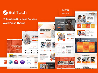 Softech - IT Solution & Business Service WordPress Theme agency business consulting ddigitalagency design graphic design marketing marketplace multipurpose