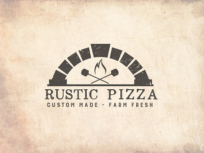 Logo for Rustic Pizza by maestro_medak on Dribbble