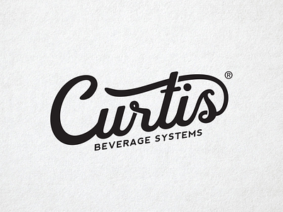 Logo re-design fot Curtis Beverage Systems beverage logo logos retro script