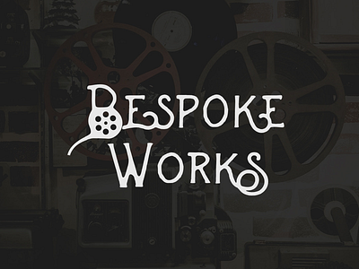 Logo design for Bespoke Works film logo movie wordmark