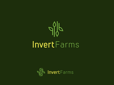 Invert Farms Logo design abstract agriculture clean design creative design farm invert logo modern modern logo modern resume simple