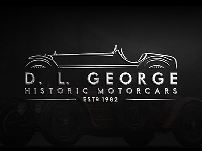 Logo design for D. L. George Historic Motorcars alfa romeo automobile automotive automotive design cars historic illustrator logo mature logo modern motorcars photoshop restoration