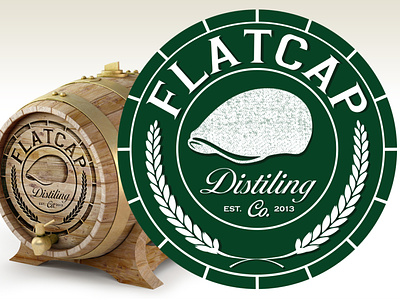 Logo design for Flatcap Distillery