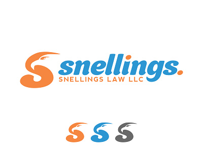 Snellings - Trendy Logo Design for Law Firm V3 attorney law attorneys creative creative design eagle implementation law firm letter s llc logo logo design masculine logo playful trendy vector youthful