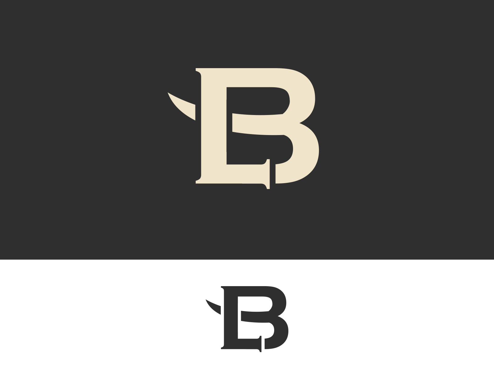 B and L letters implemented by maestro_medak on Dribbble