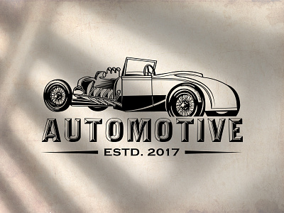 Automotive Logo Design automotive automotive design automotive logo cars classic ford handdrawn hotroad illustration logo logo design vectorart