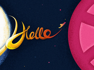 Hello Dribbble visual