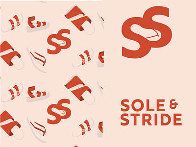Sole and Stride brand branding design freelance graphic design illustration logo packagingdesign sandals typography vector