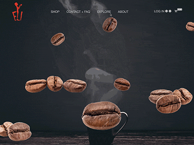 Eli Cafe website branding coffee design landing page parallax simple ui ux web web design webpage website