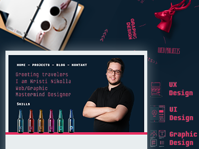 Personal Branding branding digital graphic design modern personal ui ux web web design