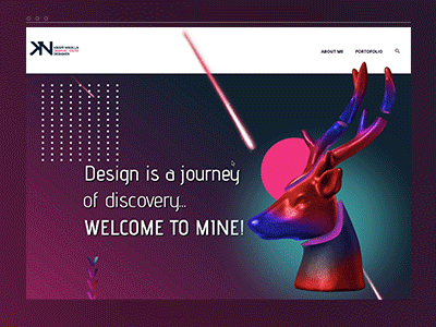 Personal Website clean digital gradient graphic design inspiration logo ui ux web website