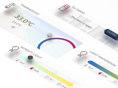 Interface Design for a Smart Office app interface office smart smart everything smart office ui user interface ux