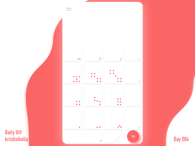 Daily UI #004 Calculator app calculator clean daily ui daily ux design flat minimalistic simple vector