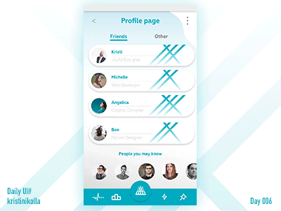 Daily UI #006 User Profile app clean design icon illustration simple ui user profile ux vector