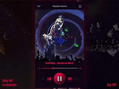 Daily UI #009 Music Player