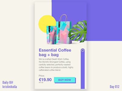 Daily UI   #012  E-Commerce Shop (Single Item)