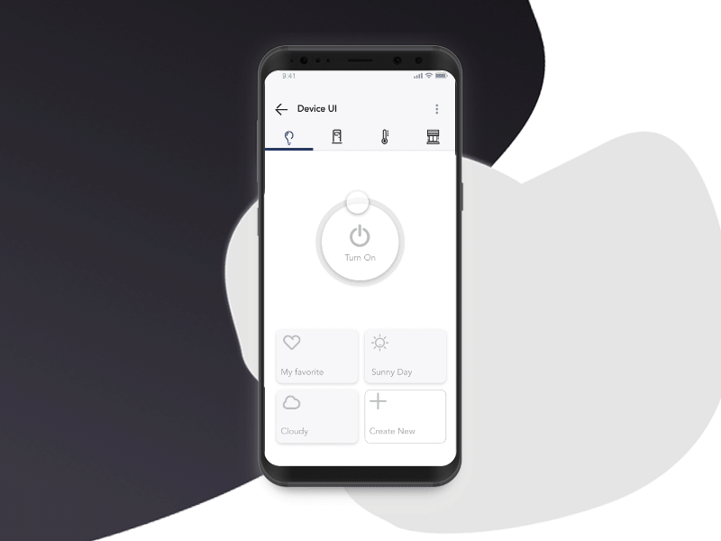 Light Device UI device ui internetofthings light ui onoff smart smart things smarthome smartoffice