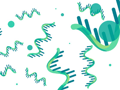 Science RNA animation design illustration motion graphics rna science style frame viz dev