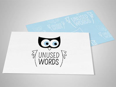 Unused Words Logo branding logo