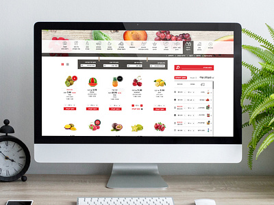 UX/UI for an online Supermarket Ordering System app responsive ui ux webdesign