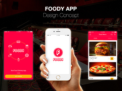 Foody (Food Delivery App) dashboard design design systems food application design food delivery food delivery app food delivery app design information architecture restaurant app restaurant food app typography user experience (ux) user interface designer