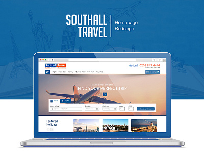 Travel Agency Landing Page art direction design design landing page design travel travel agency travel company website traveling agency ui design user experience (ux) user interface designer userflow visual design website website concept website design wireframe