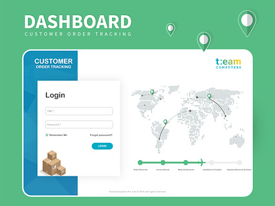 Customer Order Tracking Dashboard Design