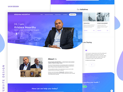 Consultant Surgeon Landing Page art direction design branding consultant consultant surgeon landing page design systems doctor doctor website design information architecture landing page design medical typography ui ux design user experience (ux) user interface designer visual design website design wireframe