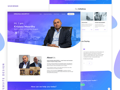 Consultant Surgeon Landing Page