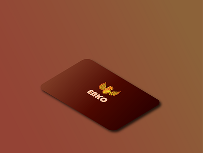 Business card for the company Enko design icon logo vector
