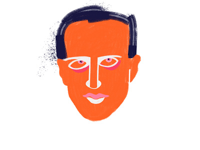 Boris Vian boris vian digital drawing flat illustration portrait writer