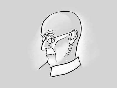 Hermann Hesse digital drawing hermann hesse illustration portrait writer