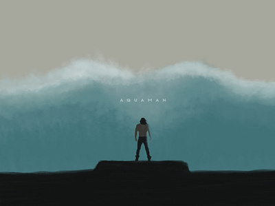 AQUAMAN digital art graphic design illustration poster design