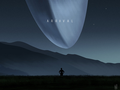 ARRIVAL digital art graphic design illustration poster design