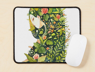 Mouse pad with a fantasy design computer graphic design laptop accessories motion graphics ui