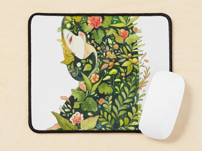 Mouse pad with a fantasy design