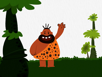 caveman character design cute characters illustration