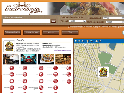 Gastronomía y más diseño gráfico diseño web uxui