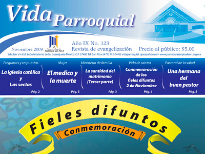 Revista Vida Parroquial editorial gráfico