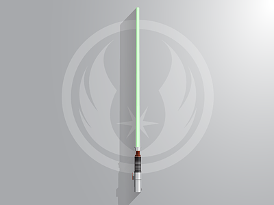Star Wars Lightsaber flat gavin simpson illustrator jedi light lightsaber saber star wars vector