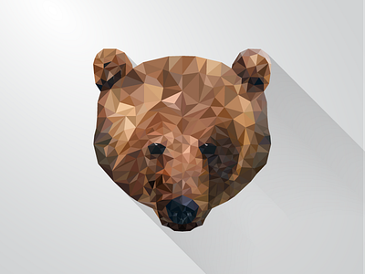 You hear that? Bears. animal animals bear flat geometry illustrator triangles vector