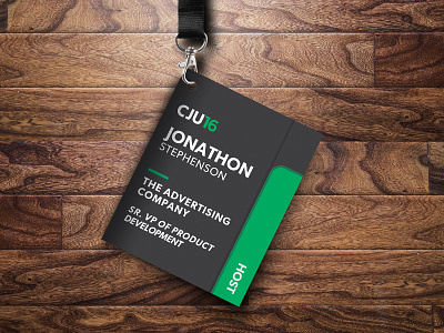 CJ University Event Badge & Booklet affiliate badge cj university clever design event innovative magnet