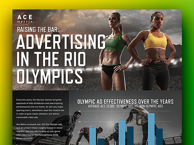 Rio Olympics Advertising Infographic ace metrix ads advertisement data infographic olympics rio