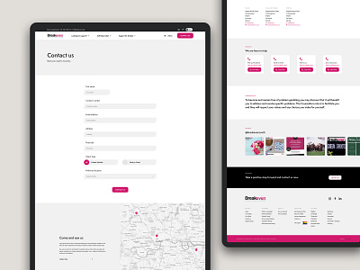 Charity Website Redesign - Breakeven : Contact Page