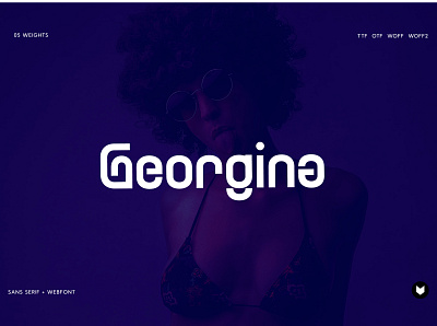 Georgina Pro Typeface bold branding clean design display font display ty foxtype illustration logo modern poster premium printing signature