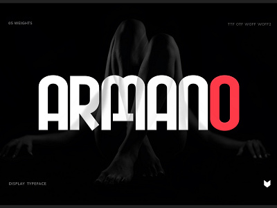 Armano Typeface bold branding clean decorative display font fashion type modern poster printing sans serif signature type ttf font