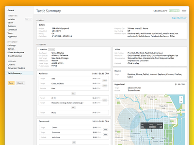 Centro Platform Tactic Summary adtech dsp map platform ui