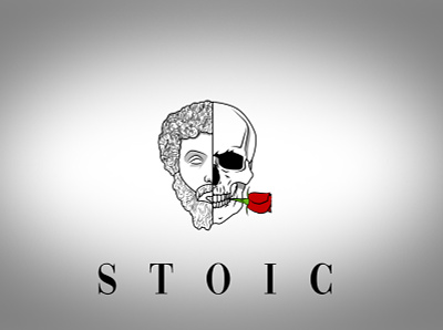 Stoic Illustration digitalartwork digitalillustration graphicdesign illustration illustrations marcusaurelius stoicism typography