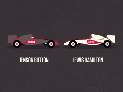Formula 1 button cars hamilton jenson lewis racing vector vodafone