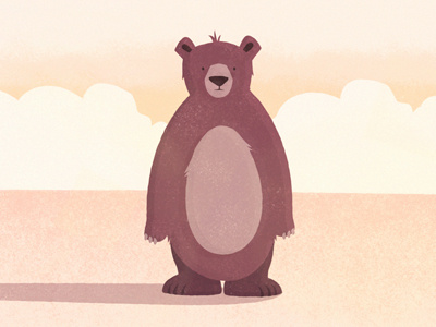 Bear bear clouds illustrator paws sad face teddy texture vector